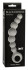 Серая упругая анальная цепочка Flexible Wand - 18 см.