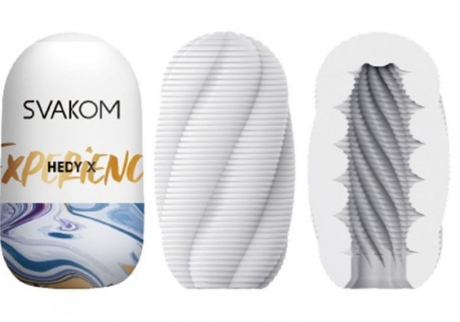 Набор из 5 белых мастурбаторов Hedy X Experience Набор из 5 белых мастурбаторов Hedy X Experience