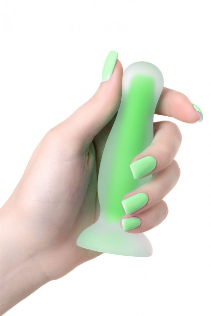 Зеленая, светящаяся в темноте анальная втулка Victor Glow - 10 см. Зеленая, светящаяся в темноте анальная втулка Victor Glow - 10 см.