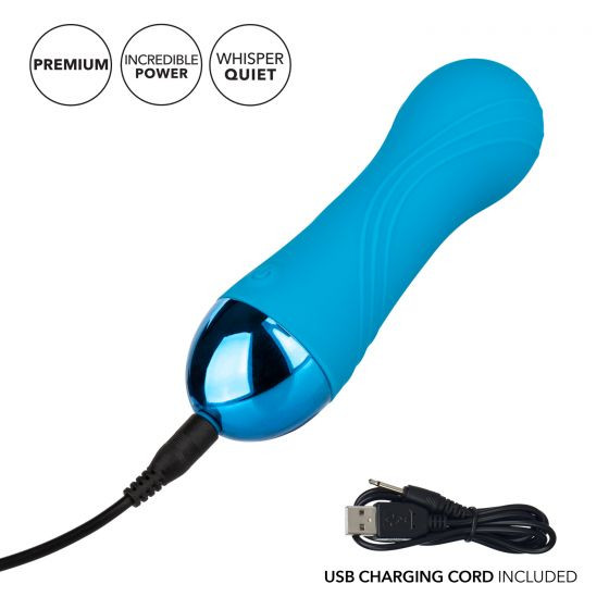 Голубой мини-вибратор Tremble Tease - 12 см. Голубой мини-вибратор Tremble Tease - 12 см.