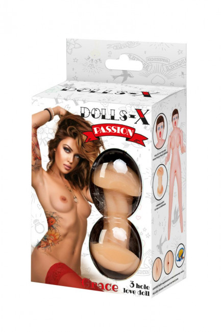 Надувная секс-кукла с тремя любовными отверстиями Надувная секс-кукла с тремя любовными отверстиями
