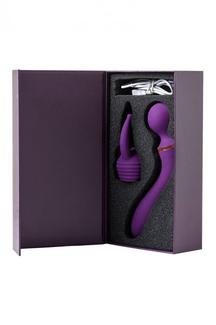 Фиолетовый вибромассажер Eromantica Uma - 20 см. Фиолетовый вибромассажер Eromantica Uma - 20 см.