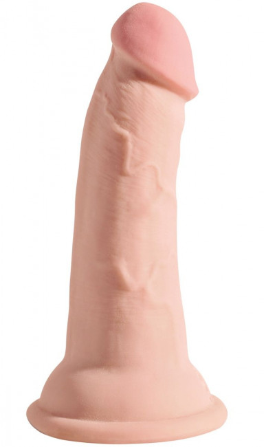 Телесный фаллоимитатор на присоске 5" Triple Density Cock - 15,24 см.