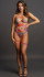 Боди с гартерами и наклейками на грудь Open-cup Strappy Teddy & Dazzling Sticker