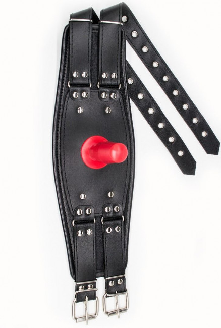 Черный пояс на бедро "Люкс" с телесной насадкой Черный пояс на бедро "Люкс" с телесной насадкой