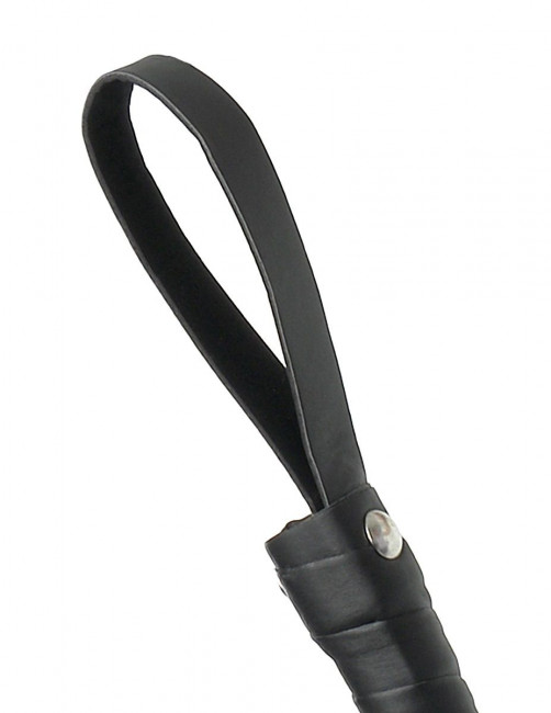 Чёрная плетка Deluxe Cat O' Nine - 62 см.