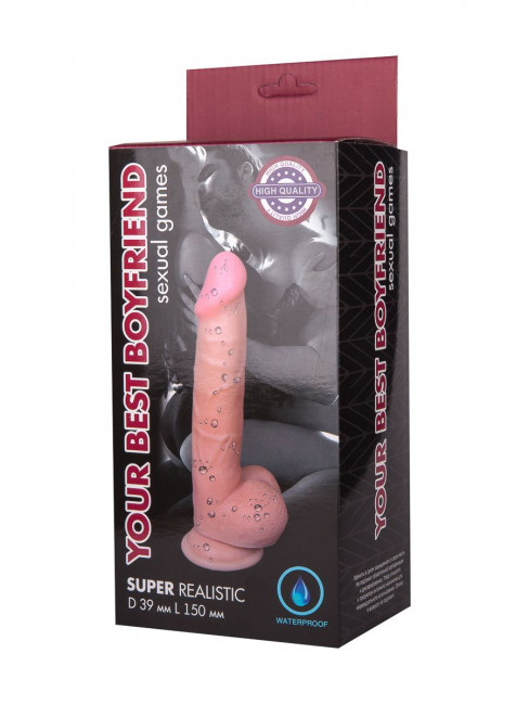 Телесный реалистичный фаллоимитатор Best Boyfriend
