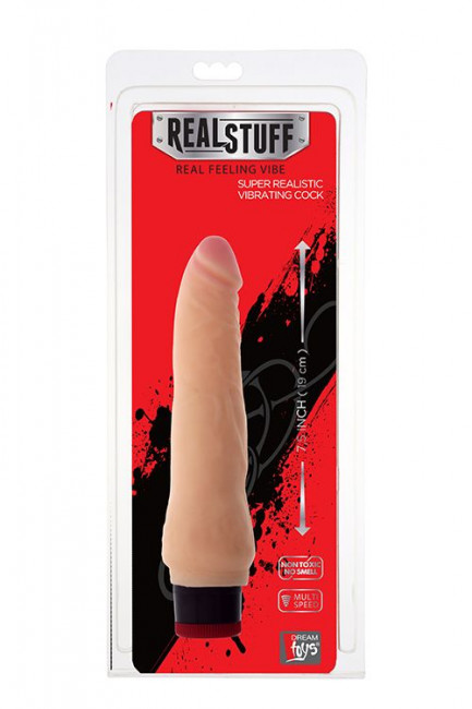 Телесный вибратор-реалистик REALSTUFF 7.5INCH VIBRATOR - 19 см. Телесный вибратор-реалистик REALSTUFF 7.5INCH VIBRATOR - 19 см.