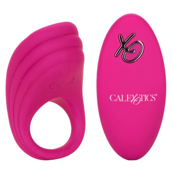 Розовое эрекционное виброкольцо с пультом Silicone Remote Pleasure Ring Розовое эрекционное виброкольцо с пультом Silicone Remote Pleasure Ring