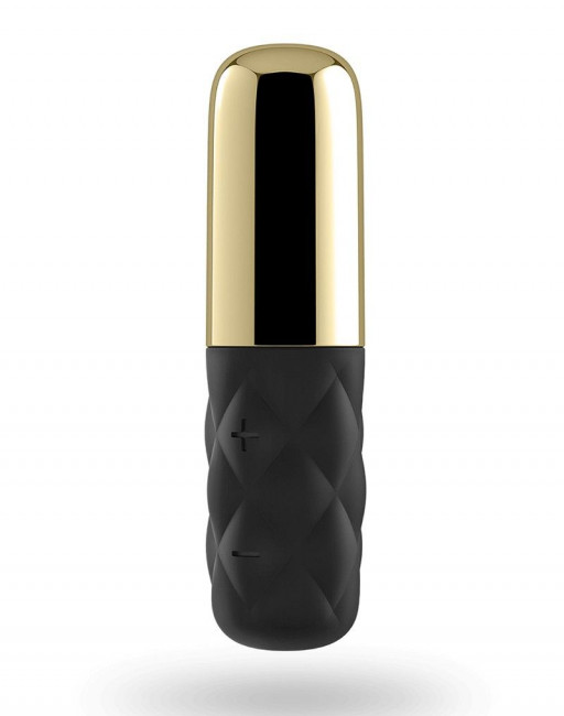 Чёрно-золотистая вибропуля Satisfyer Lovely Honey Чёрно-золотистая вибропуля Satisfyer Lovely Honey