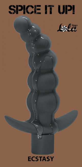 Серая анальная ёлочка с вибрацией Ecstasy - 14 см. Серая анальная ёлочка с вибрацией Ecstasy - 14 см.