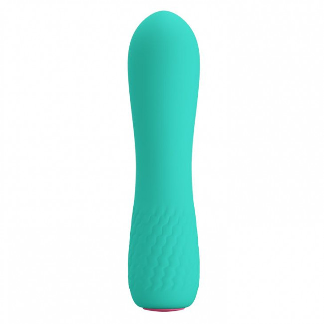 Мятный мини-вибратор Elfin - 11,9 см.