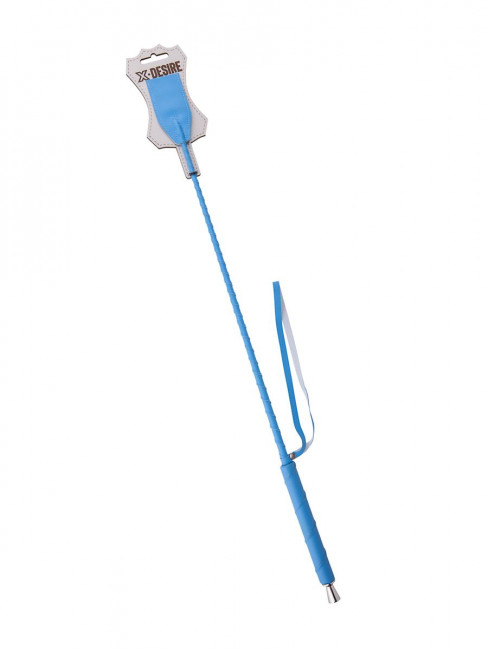 Голубой стек с деревянной ручкой - 70 см. Голубой стек с деревянной ручкой - 70 см.