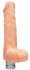Телесный вибратор Vibrating Dildo With Balls - 20 см.