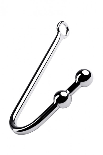 Анальный крюк для подвешивания с двумя шарами Анальный крюк для подвешивания с двумя шарами