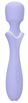 Фиолетовый вибромассажер-жезл Jiggle