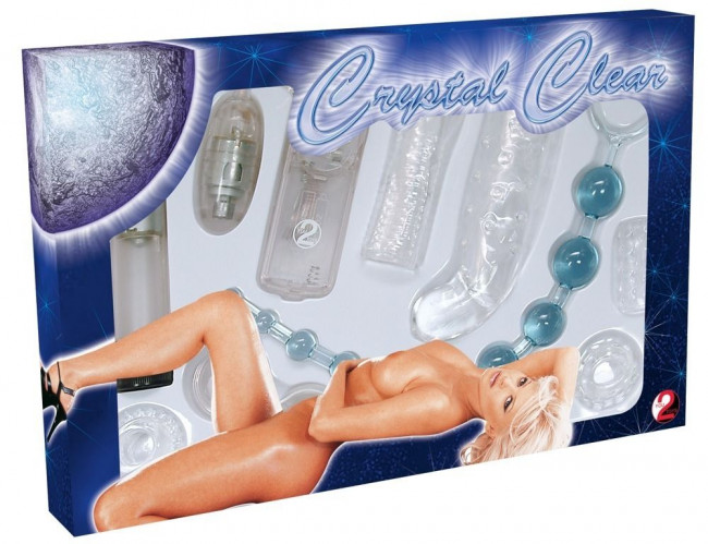 Набор стимуляторов для секс-игр Crystal Clear Набор стимуляторов для секс-игр Crystal Clear