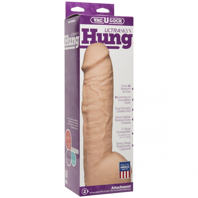 Насадка к трусикам Vac-U-Lock ULTRASKYN Hung - 31,75 см. Насадка к трусикам Vac-U-Lock ULTRASKYN Hung - 31,75 см.
