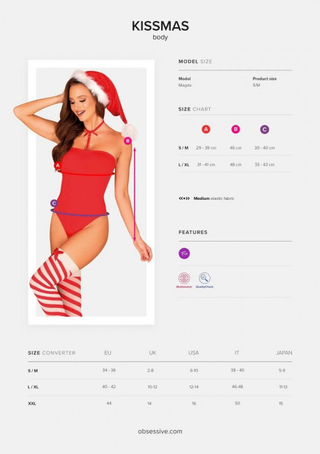 Очаровательное боди Kissmas в новогоднем стиле Очаровательное боди Kissmas в новогоднем стиле