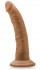 Кофейный фаллоимитатор 7 Inch Cock With Suction Cup - 19 см.