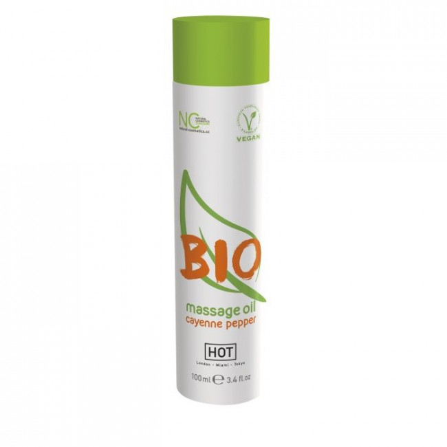 Массажное масло BIO Massage oil cayenne pepper с кайенским перцем - 100 мл.