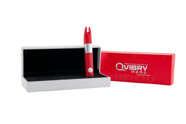 Красный клиторальный вибратор с 4Gb USB памяти и 7 режимами вибрации Красный клиторальный вибратор с 4Gb USB памяти и 7 режимами вибрации