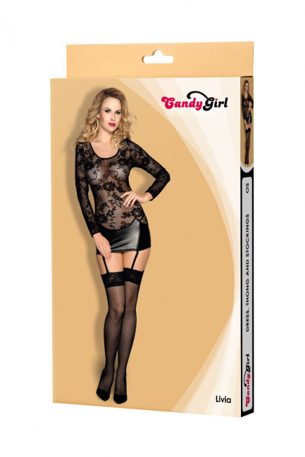 Коротенькое платье с пажами Livia Коротенькое платье с пажами Livia