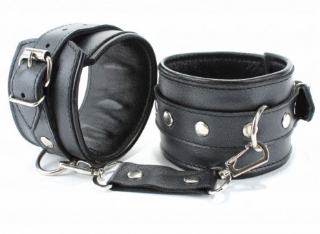 Поножи из гладкой кожи