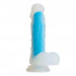 Голубой фаллоимитатор-реалистик So Divine Blue Mamba Dildo - 19 см.
