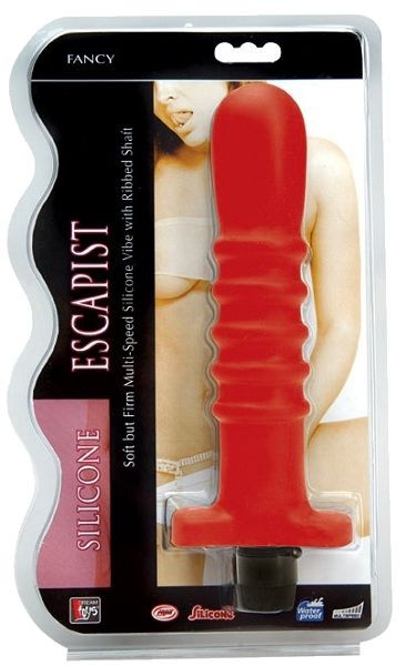 Красный многоскоростной силиконовый вибратор - 18 см. Красный многоскоростной силиконовый вибратор - 18 см.