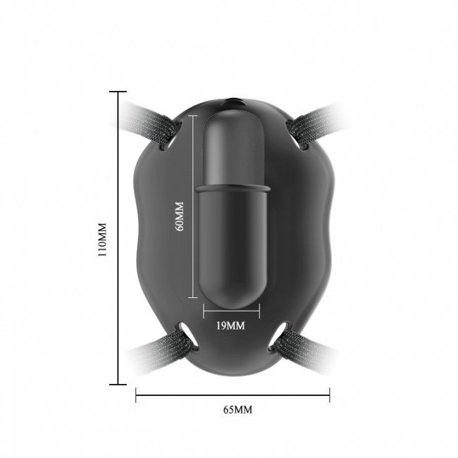 Чёрная вибробабочка на ремешках Carter Чёрная вибробабочка на ремешках Carter
