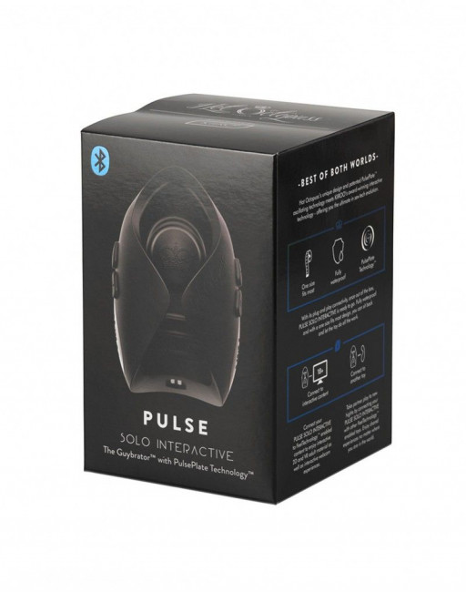 Черный мастурбатор Pulse Solo Interactive Черный мастурбатор Pulse Solo Interactive