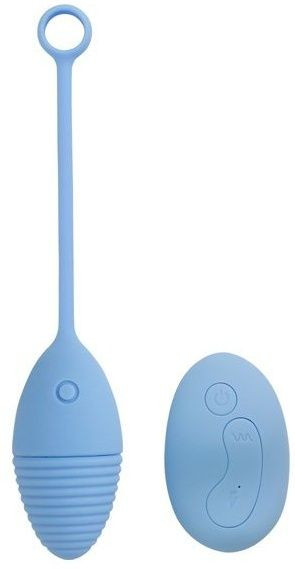 Голубое виброяичко Relentless Seeker с пультом ДУ