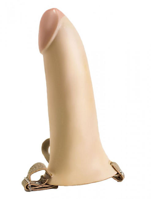 Реалистичный пустотелый фаллопротез - 16 см. Реалистичный пустотелый фаллопротез - 16 см.