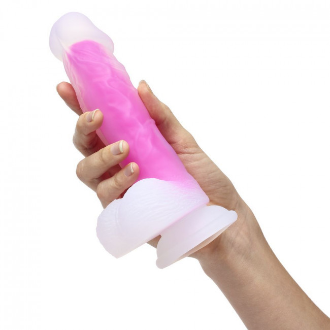 Ярко-розовый фаллоимитатор-реалистик So Divine Glorious Real skin feel pink dildo - 19 см. Ярко-розовый фаллоимитатор-реалистик So Divine Glorious Real skin feel pink dildo - 19 см.