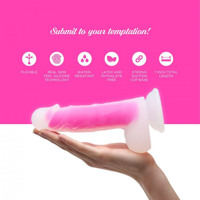 Ярко-розовый фаллоимитатор-реалистик So Divine Glorious Real skin feel pink dildo - 19 см. Ярко-розовый фаллоимитатор-реалистик So Divine Glorious Real skin feel pink dildo - 19 см.