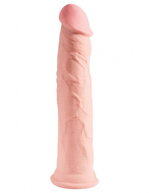 Телесный фаллоимитатор на присоске 11" Triple Density Cock - 25,4 см.