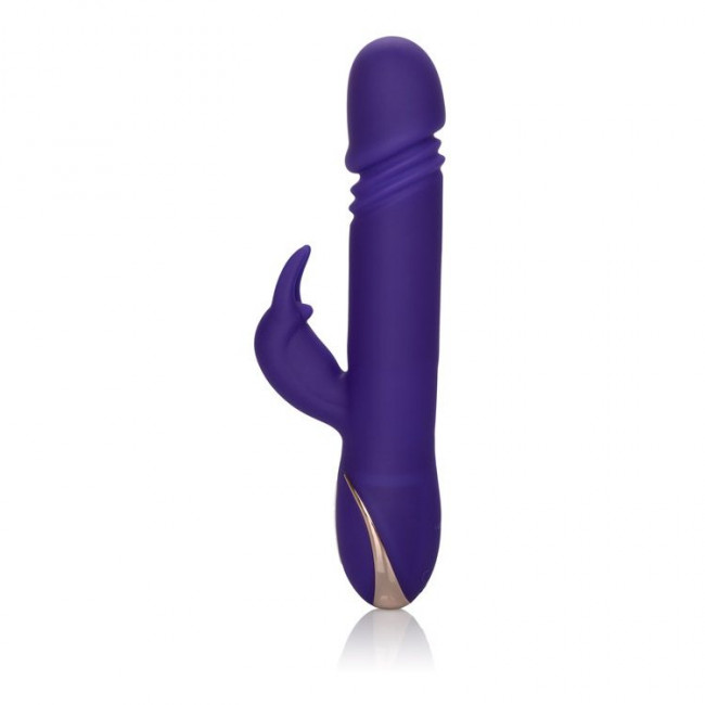 Фиолетовый вибратор с поступательным движением Jack Rabbit Signature Silicone Thrusting Rabbit - 20 см. Фиолетовый вибратор с поступательным движением Jack Rabbit Signature Silicone Thrusting Rabbit - 20 см.