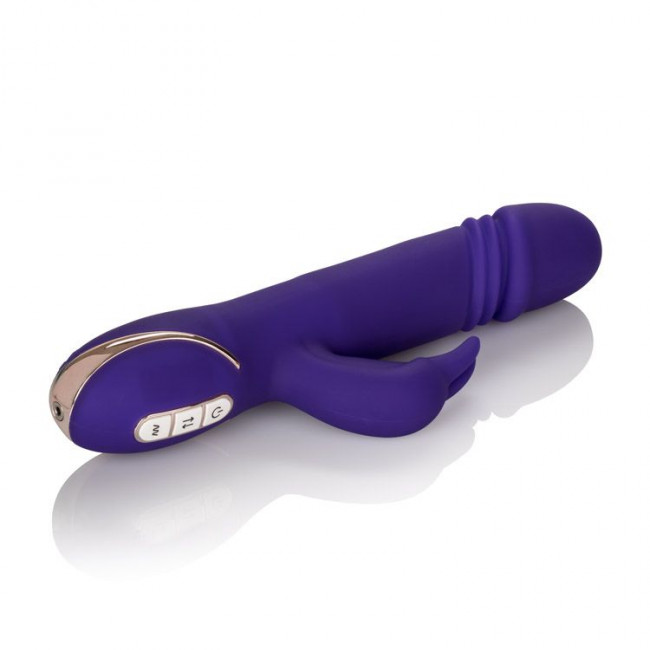 Фиолетовый вибратор с поступательным движением Jack Rabbit Signature Silicone Thrusting Rabbit - 20 см. Фиолетовый вибратор с поступательным движением Jack Rabbit Signature Silicone Thrusting Rabbit - 20 см.