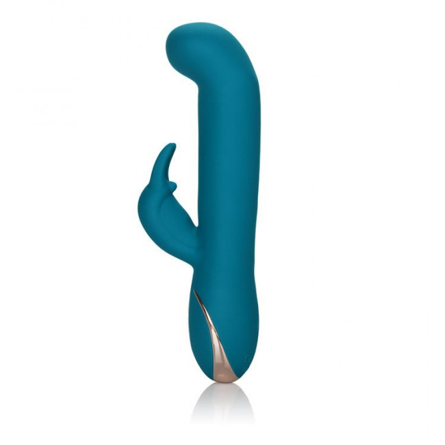 Бирюзовый вибратор с изогнутой головкой Jack Rabbit Signature Silicone Rocking "G" Rabbit - 20 см. Бирюзовый вибратор с изогнутой головкой Jack Rabbit Signature Silicone Rocking "G" Rabbit - 20 см.