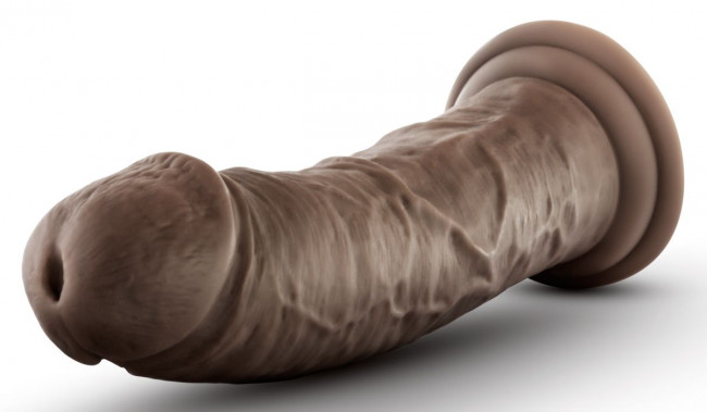 Коричневый фаллоимитатор 8 Inch Cock With Suction Cup - 20,3 см.