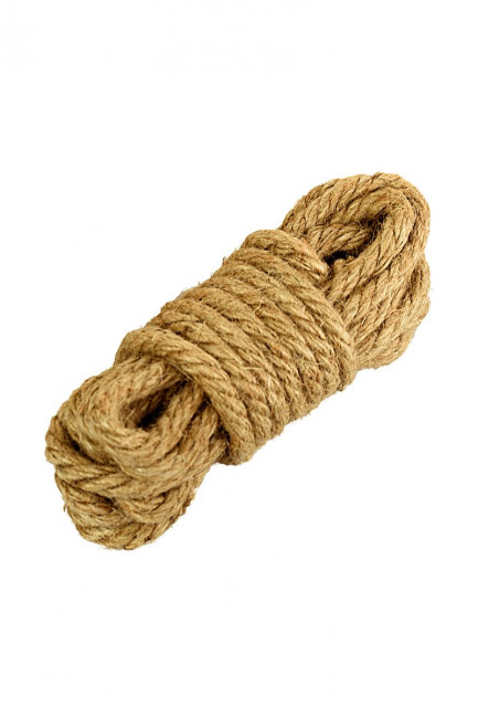 Джутовая веревка для бондажа - 5 м. Джутовая веревка для бондажа - 5 м.