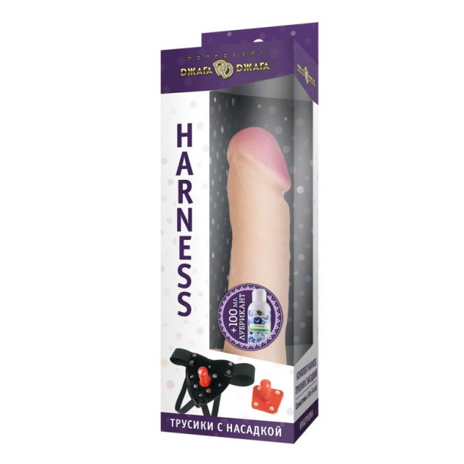 Трусики Harness с реалистичной насадкой-фаллосом №1 - 18 см. Трусики Harness с реалистичной насадкой-фаллосом №1 - 18 см.
