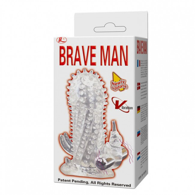 Насадка-удлинитель с пупырышками, усиками и вибрацией Насадка-удлинитель с пупырышками, усиками и вибрацией