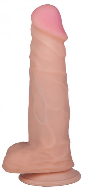 Фаллоимитатор HUMAN STYLE 6,5" с мошонкой - 16 см.