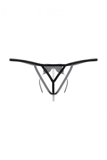 Трусики-стринг с ниткой бусин