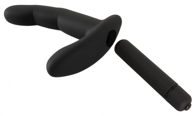 Черный вибромассажер простаты Naughty Finger Prostate Vibe - 13,8 см. Черный вибромассажер простаты Naughty Finger Prostate Vibe - 13,8 см.