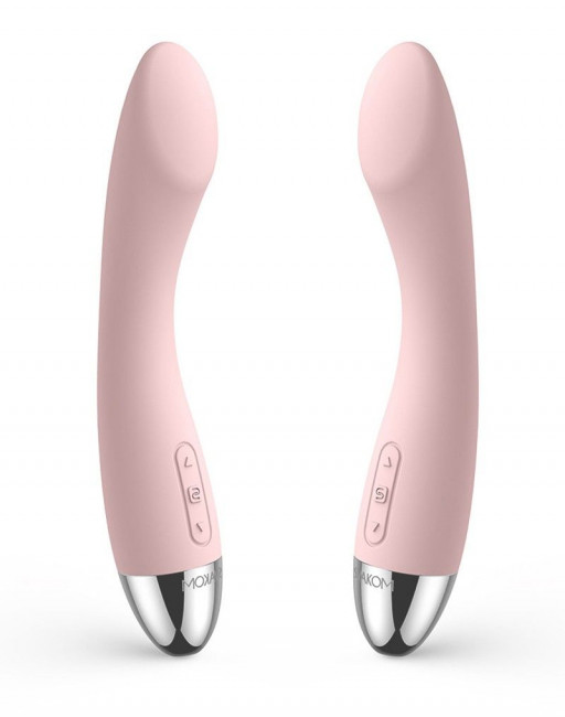 Нежно-розовый вибратор Amy - 17 см.