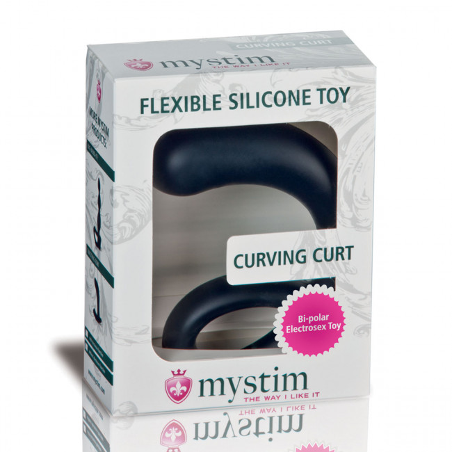 Стильный массажер простаты Curving Curt - 13 см. Стильный массажер простаты Curving Curt - 13 см.