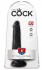 Черный фаллоимитатор с мошонкой и присоской 6" Cock with Balls - 17,8 см.